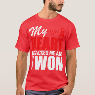 T-shirt Mon coeur m'a attaqué et j'ai gagné