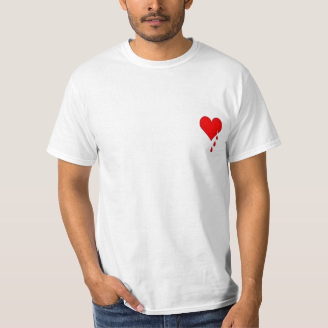 T-shirt Mon coeur saigne… (Devant)