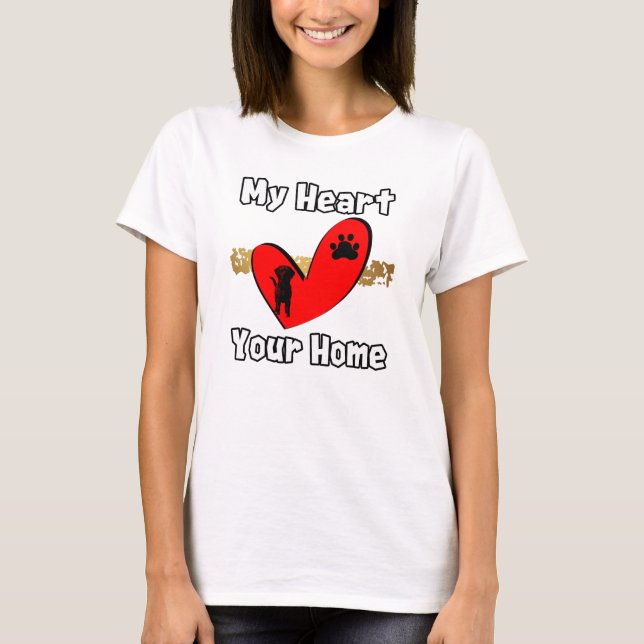 T-shirt Mon cœur, votre maison (Devant)