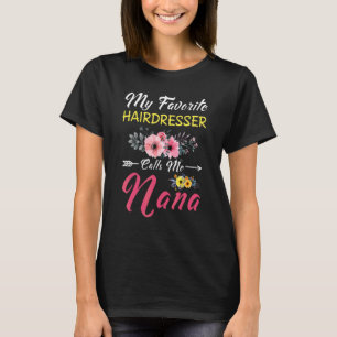 T-shirt Mon Coiffeur Préféré M'Appelle Nana Flowers Moth