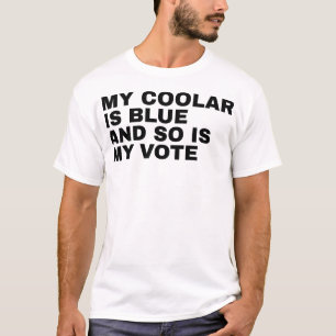 T-shirt Mon col est bleu et mon vote est démocrate Votant