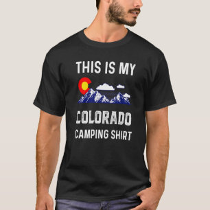 T-shirt Mon Colorado Camping Denver Drapeau Co Souvenir M