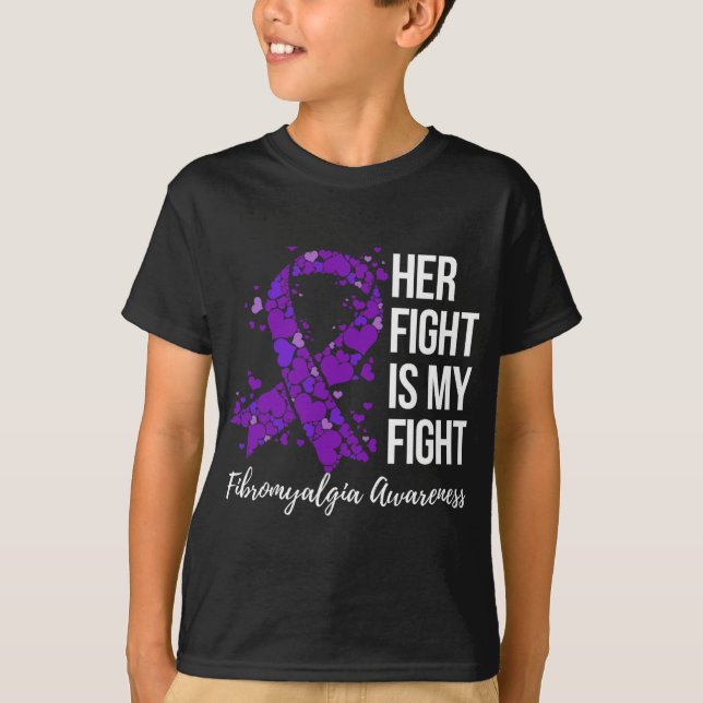 T-shirt Mon combat contre la fibromyalgie 2 (Devant)