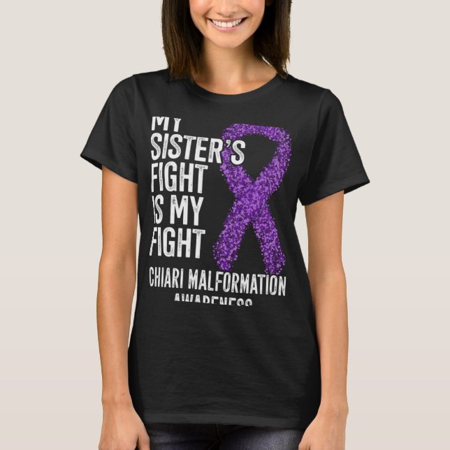 T-shirt Mon combat contre la malformation de Chiari (Devant)