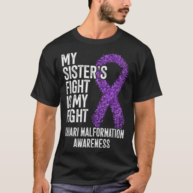 T-shirt Mon combat contre la malformation de Chiari (Devant)