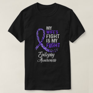 T-shirt Mon combat de femmes est mon combat épilepsie canc
