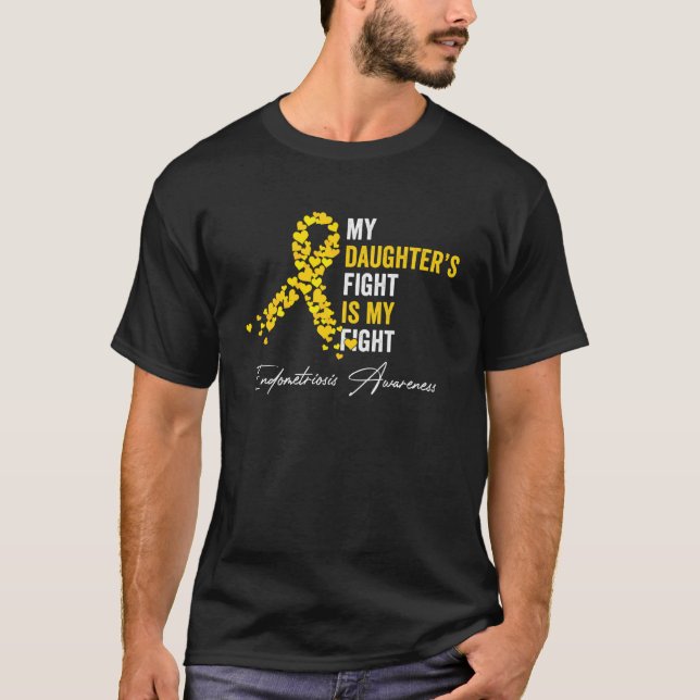 T-shirt Mon combat de fille est mon combat Endometriose Aw (Devant)