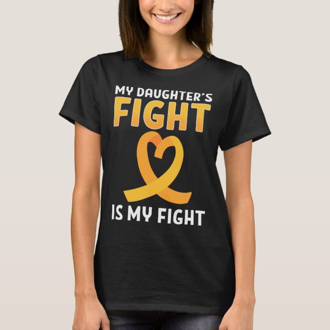 T-shirt Mon combat de fille est mon combat Spina Bifida Aw (Devant)