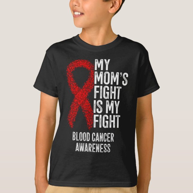 T-shirt Mon combat de maman est ma lutte contre le cancer  (Devant)