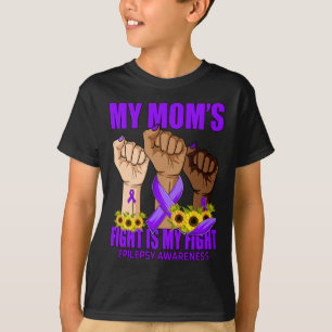 T-shirt Mon combat de maman est ma lutte contre l'épilepsi