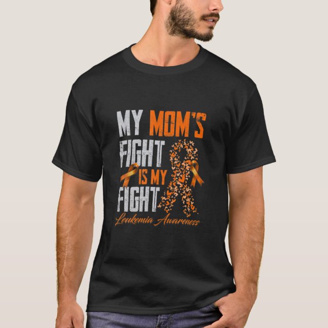 T-shirt Mon combat de maman est mon combat - Leucémie Sens (Devant)