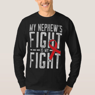 T-shirt Mon combat de Nephew est ma lutte contre la maladi
