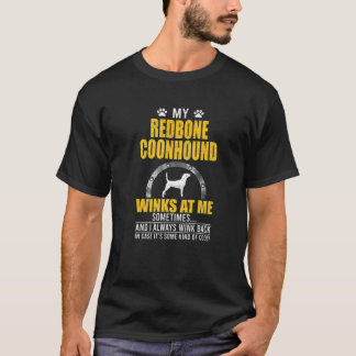 T-shirt Mon Coonhound Redbone Vient Chez Moi Propriétaire