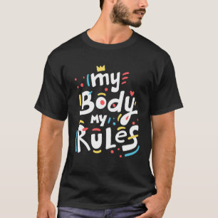 T-shirt Mon corps Ma règle pour maman papa garçons filles 