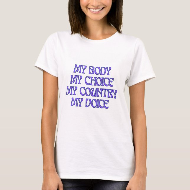 T-shirt Mon corps, mon choix (Devant)