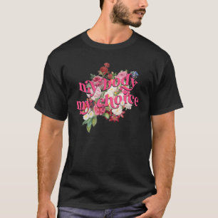 T-shirt Mon corps Mon choix Mon utérus Flower Pro Choice F