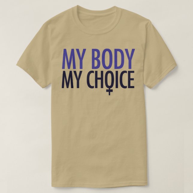 T-shirt Mon corps mon choix prochoix féministe (Design devant)
