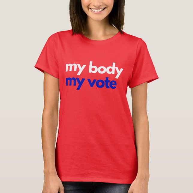 T-shirt Mon corps Mon vote Roevember (Devant)