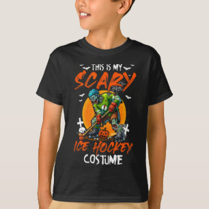 T-shirt Mon costume de hockey sur glace effrayant pour le