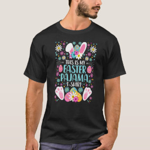 T-shirt Mon Costume De Pajama De Pâques Lapin Oreilles Rab