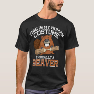 T-shirt Mon costume humain Je suis vraiment une chemise ca