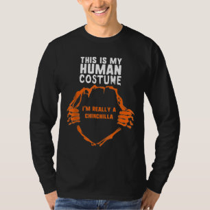 T-shirt Mon costume humain Je suis vraiment une salle Chin