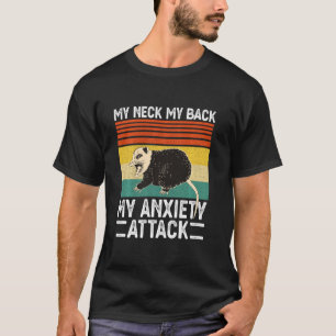 T-shirt Mon Cou Mon Dos Mon Anxiété Attaque Rat Souris Drô