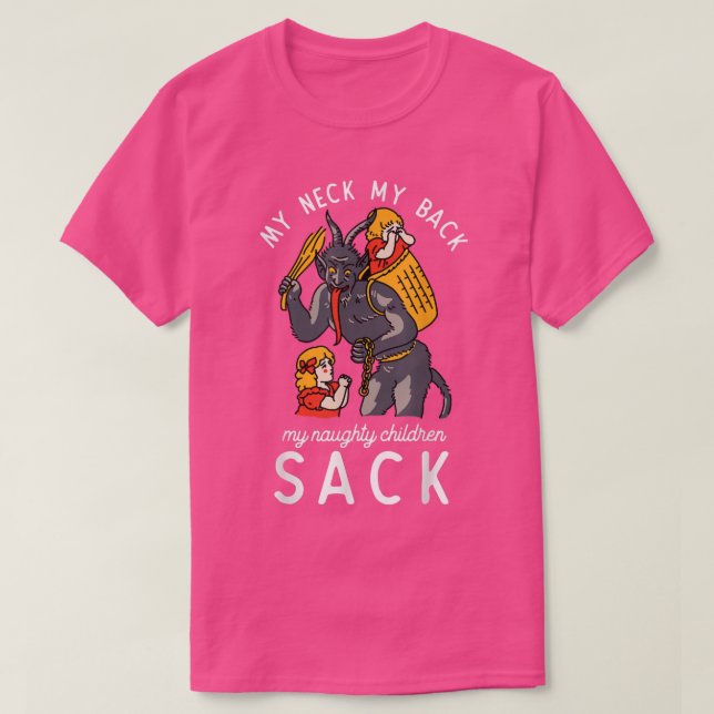 T-shirt Mon Cou Mon Dos Mon Dos Mes Enfants Fils Sac  (Design devant)