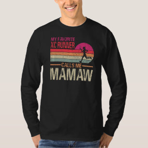 T-shirt Mon coureur de fond favori m'appelle Mamaw Vi