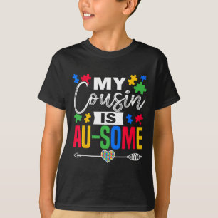 T-shirt Mon Cousin Est Au-some Sensibilisation sur l'autis
