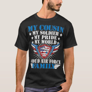 T-shirt Mon Cousin Est Un Soldat Aérien Fier De L'Armée De