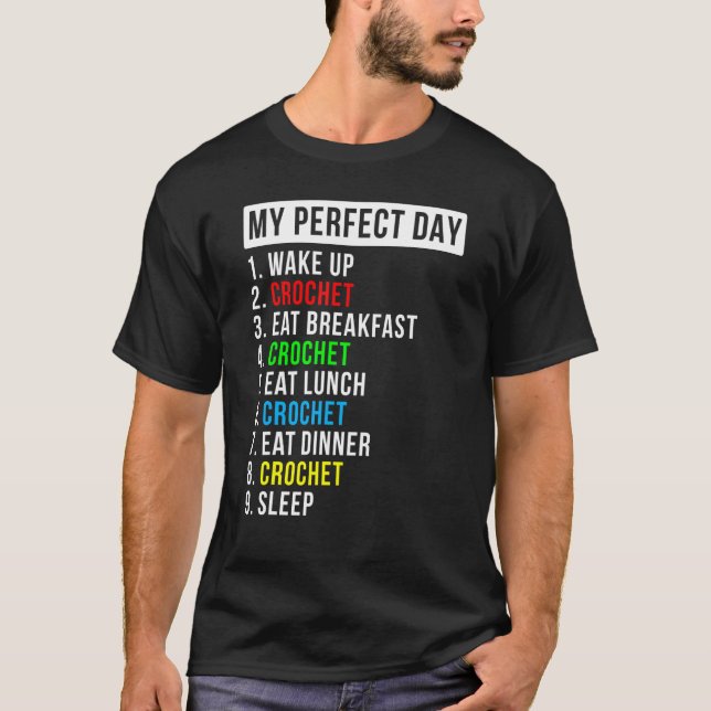 T-shirt Mon crochet de jour parfait au crochet (Devant)