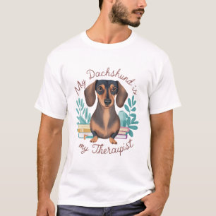 T-shirt Mon Dachshund Est Mon Thérapeute