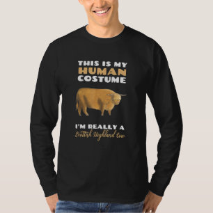 T-shirt Mon déguisement d'humain, je suis vraiment une vac