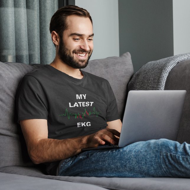 T-shirt Mon dernier EKG Stock Trading (Créateur téléchargé)