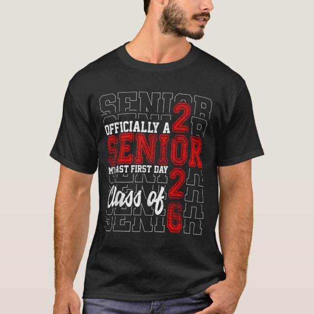 T-shirt Mon Dernier Premier Jour Senior Life Classe De 202 (Devant)