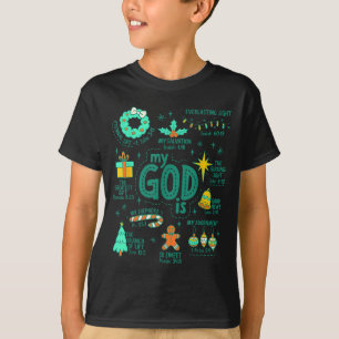 T-shirt Mon Dieu chrétien de Noël est Jésus est la raison