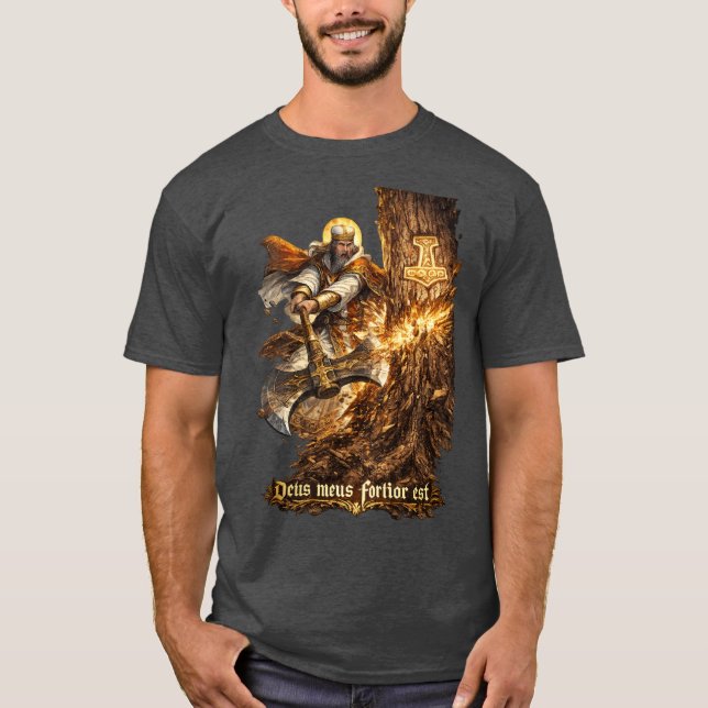 T-Shirt Mon Dieu est plus Fort (Devant)