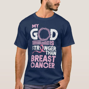 T-shirt Mon Dieu est plus fort que la sensibilisation au c