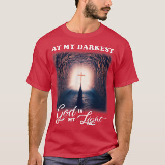 T-shirt Mon Dieu Le Plus Sombre Est Ma Lumière, Costume Ch