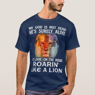 T-shirt Mon Dieu n'est pas mortChrétien église de la Bible