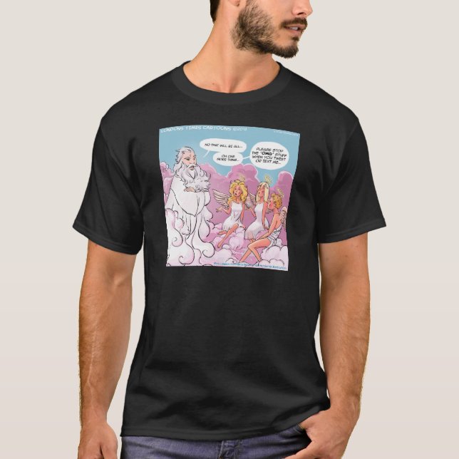 T-shirt Mon dieu (OMG) Textes d'anges drôles (Devant)