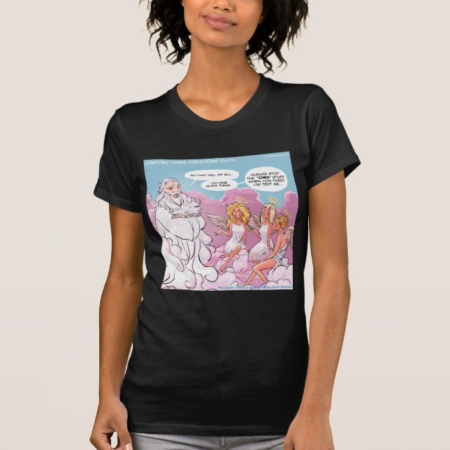 T-shirt Mon dieu (OMG) Textes d'anges drôles (Devant)