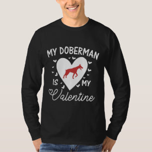 T-shirt Mon Doberman Est Mon Valentin 560