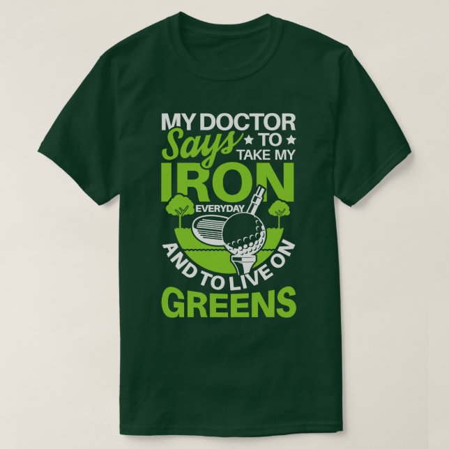 T-shirt Mon docteur dit de prendre mon cadeau sport pro Ir (Design devant)