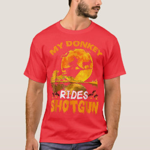 T-shirt Mon Donkey Rides Shot Sorcière Voler Broomstick Ba