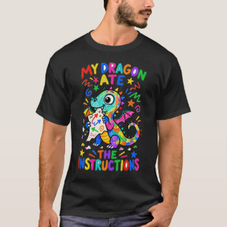 T-shirt Mon dragon a mangé les instructions Hommes drôle d
