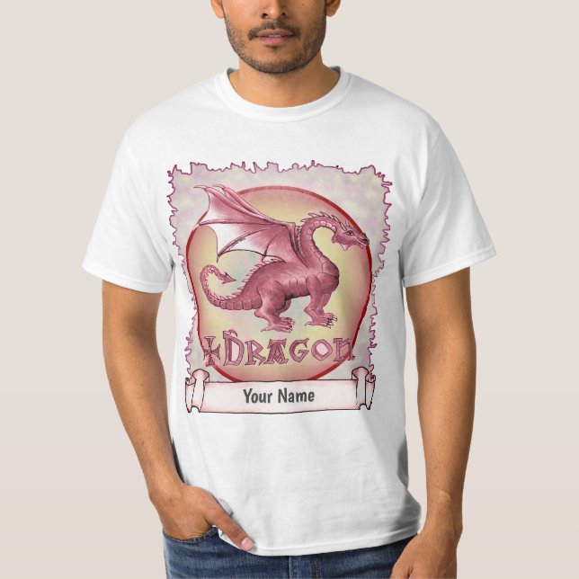 T-shirt Mon Dragon Rouge (Devant)