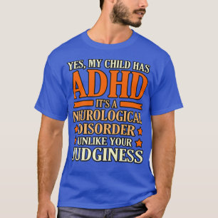 T-shirt Mon Enfant A TDAH Handicap Sensibilisation Orange