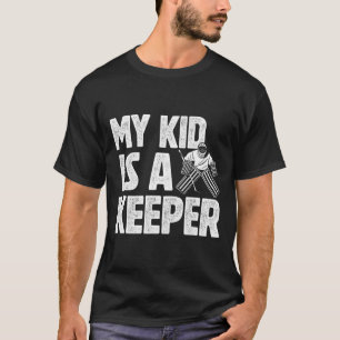 T-shirt Mon enfant est un gardien de but de hockey Papa d'